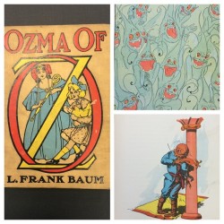 smithsonianlibraries:  L. Frank Baum, born this day in 1856, wrote 14 Wizard of Oz books including Ozma of Oz. This copy, with it’s fabulous illustrations by John R. Neill is in our children’s book collection at the Cooper-Hewitt National Design Museum