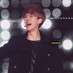 sehunhunhanexo:  Sehun’s secondhand embarrassment :) Credits of gifs belong to