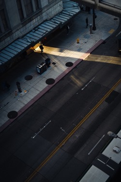 lensblr-network:  Last rays. Downtown Seattle.