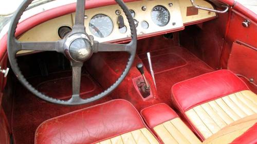 hemmingsmotornews:Original and unrestored alloy-body 1949 Jaguar XK-120 OTS for sale on Hemmings.c