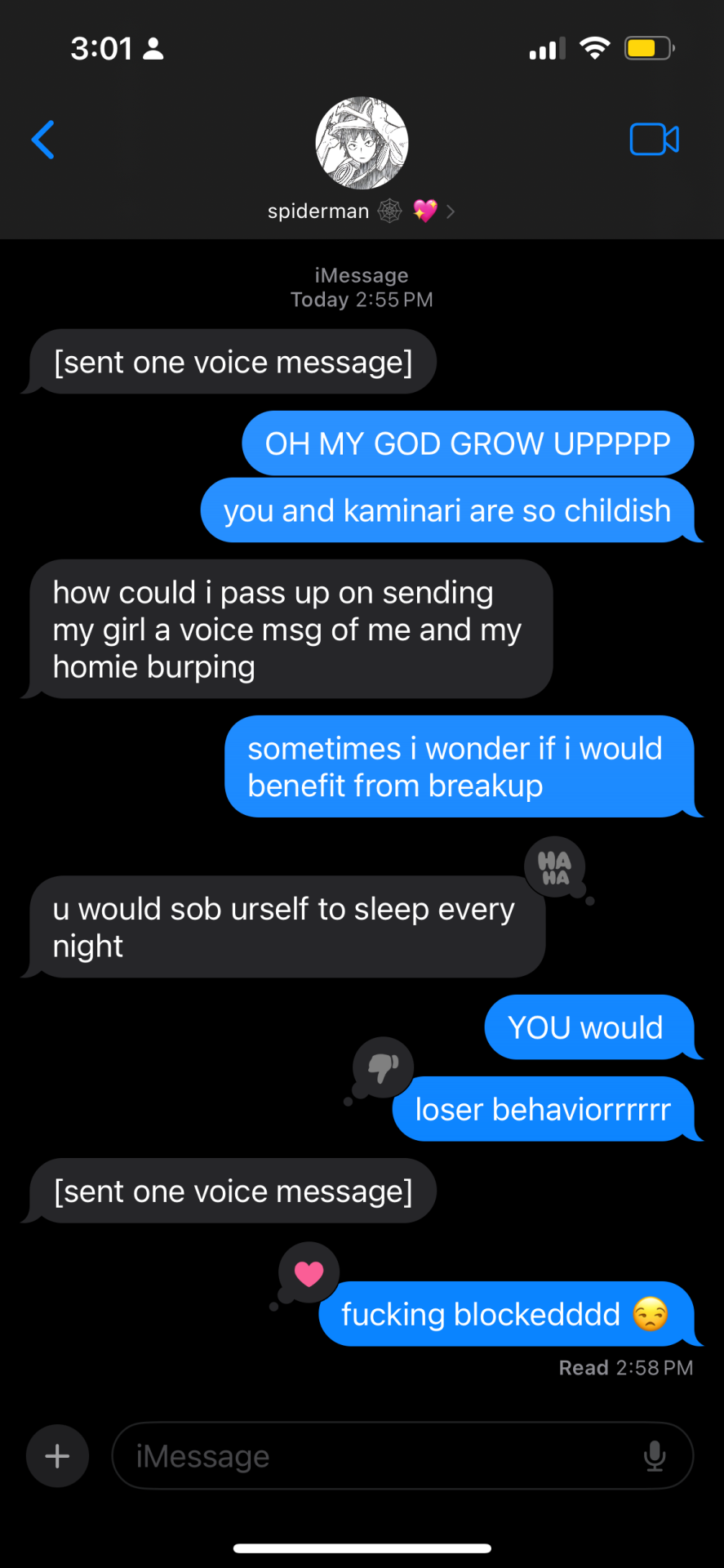 MHA BF/GF TEXTS ! 