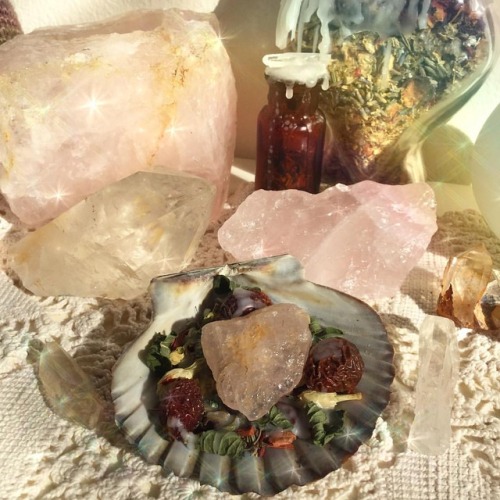 dewdropdwelling:The morning sunlight was shining beautifully upon my altar this morning ✨