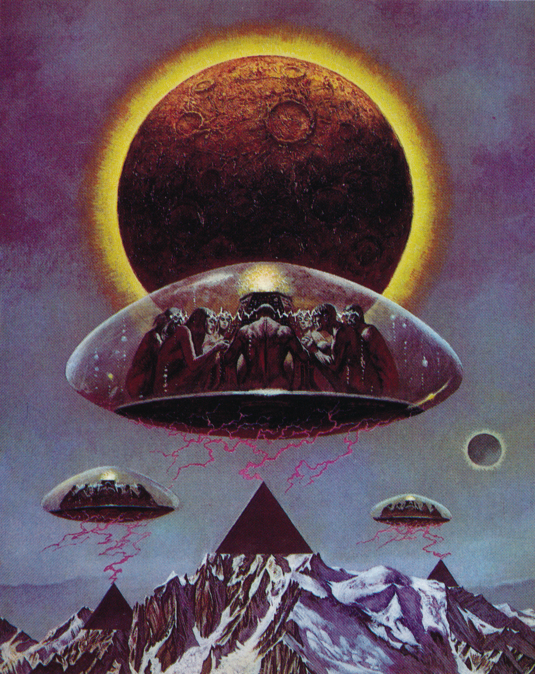 martinlkennedy:  1970s artwork by By Ken Barr for Wolfbane by Frederik Pohl &amp;