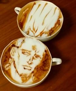 volavolavolavola:  Latte art by Kazuki Yamamoto,