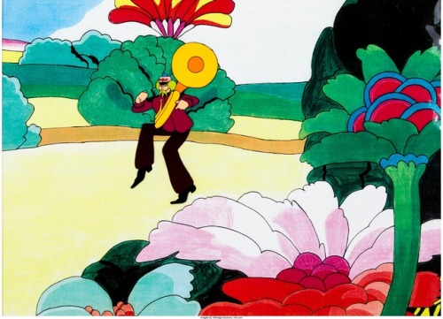 Original animation cels from The Beatles’ animated feature, Yellow Submarine (1968).