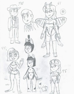 Here Are The Rough Sketches Of Several Of My New Ocs That @Xxmercurial-Darknessxx,