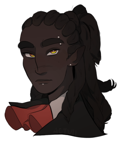 musicalravencreates: actvii: @keplerbi wanted to see kravitz in my style so i did this dra