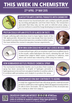 compoundchem:  This Week in Chemistry: how