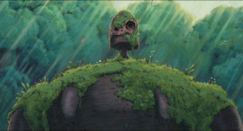 Laputa Guardian Robots’ optional GIFs for Ghibli Card.