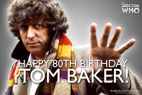 doctorwho: @classicdw: Happy 80th Birthday to the legend that is Tom Baker! #doctorwho #HappyBirthda