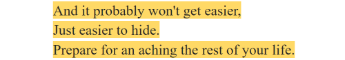 thotfuss:Beartown (Fredrick Backman) //  A Primer for the Small Weird Loves (Richard Siken) //  Hell