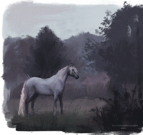 shittybundaskenyer:more quick studies but with horses and epilogue John this time 