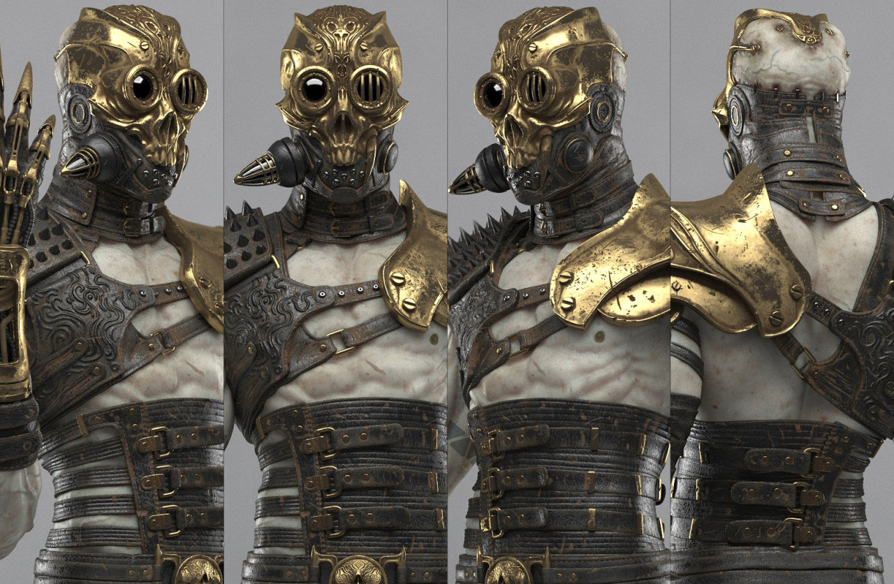 steampunktendencies:  Steampunk Cyborg by Bruno Câmara  Original by Young Hwan