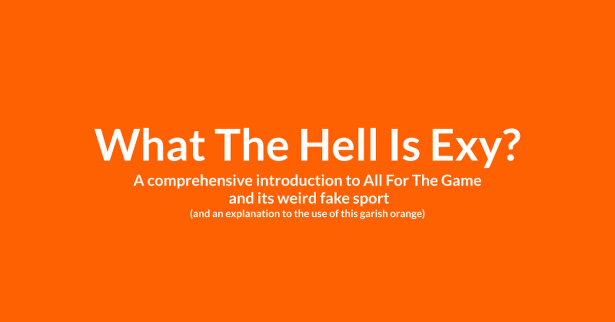 What the hell is exy