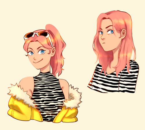 chloe pink hair 