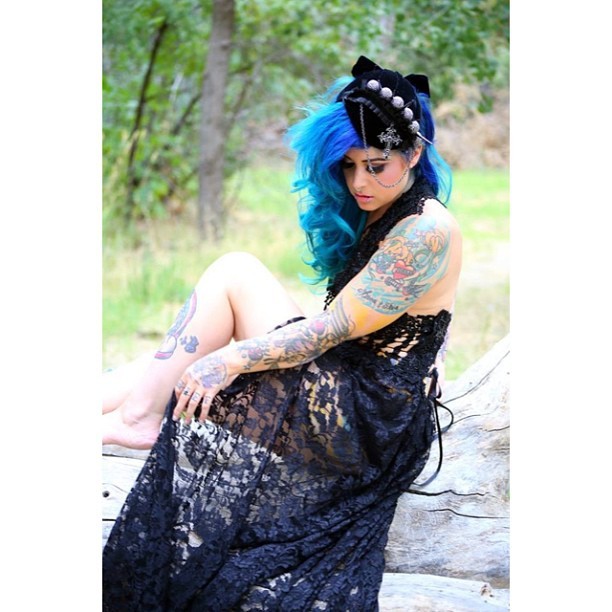 missmischiefchaos:  Photo by Jellyfish Jones/Dress by Ashley Rose #tattoo #tattoos