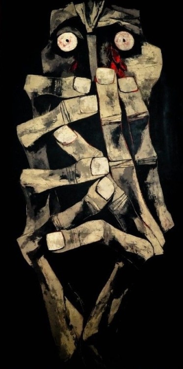 LAGRIMAS DE SANGRE (1973). Ecuadorian painter, Oswaldo Guayasamin (1919-1999).