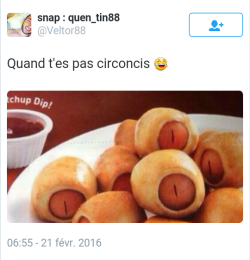 pro-circoncision:  “When you’re not circumcised”  Tellement vrai ! x)  Lol