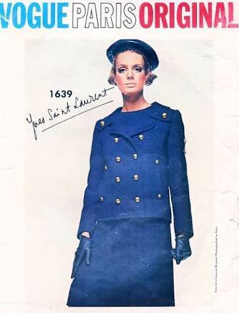 Featured in Vogue Pattern Book August/September 1966 and in Vogue Pattern Fashion News September 196