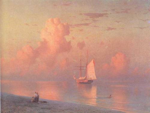 bonae-artes-liberales:Rosé and Blush paintings by Ivan Aivazovsky.Click on the paintings for informa