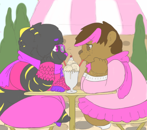 duxwontobey:  pepperree is officially the most awesome and perfect otter ever to grace this earth with her presence <3 ;//w//; <3THIS IS SO AMAZING AND CUTE ;W; This is my otp of my fursona Yma (left) and my OC Tess (right) they are so adorable