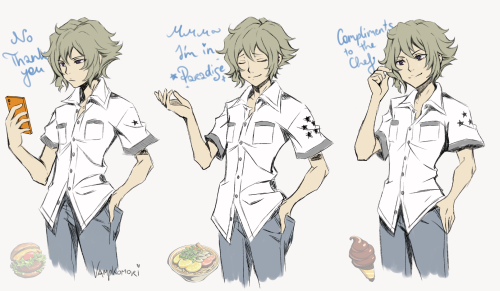 vampkomori:what if we got joshua reacting to food in neo <3