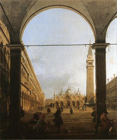 artist-canaletto:  Piazza San Marco, Looking