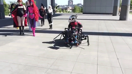 sizvideos:  Kid in a wheelchair has a stunning Ant-Man suit - Full video 