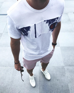 fashionvanity:  T-shirt: ChampionShorts: H&amp;MShoes: Adidasmore here