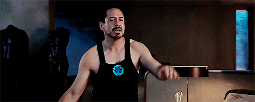 ave-stark:Tony and his tank top 