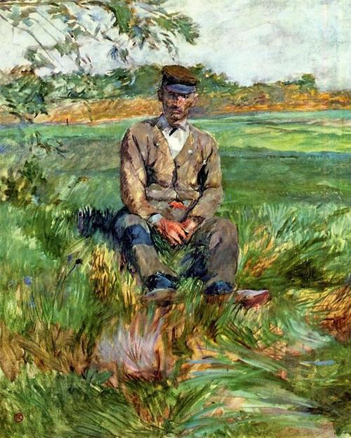 artist-lautrec: A Laborer at Celeyran via Henri de Toulouse-LautrecMedium: oil on canvas