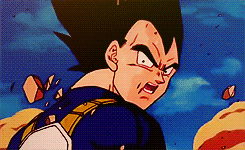 steorie:  Vegeta losing it when someone hurts his family. 