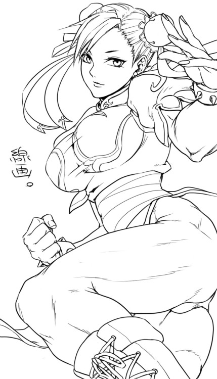 sgeewiz:  Chun Li fan art -   -Ｎ◎Ｎ-  
