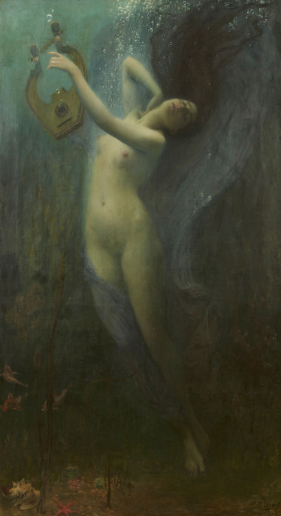 amare-habeo: Charles Amable Lenoir (French, 1861-1932) The Death of Sapho, N/D Oil on canvas, 210 x 