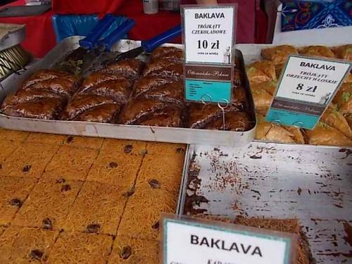 Various kinds of baklava sweets - cookies. South european &amp; mediterranean stuff.