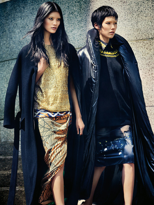 fromobscuretodemure: Ming Xi and Tao Okamoto by Sebastian Kim for T Style Women’s Fashion Iss