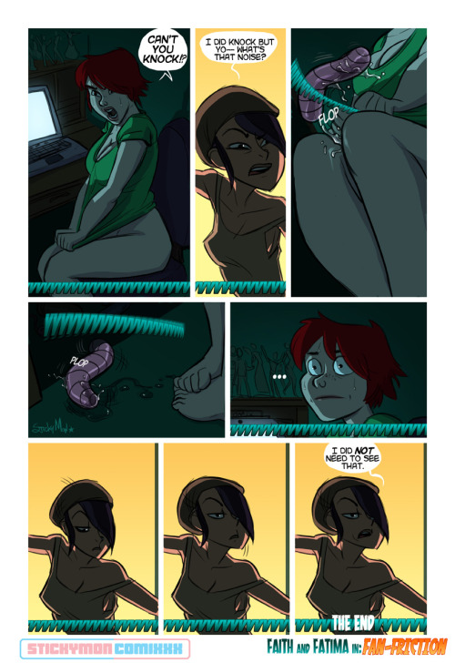 stickymoncomixxx: Faith and Fatima: Fan Friction End &copy; StickyMon