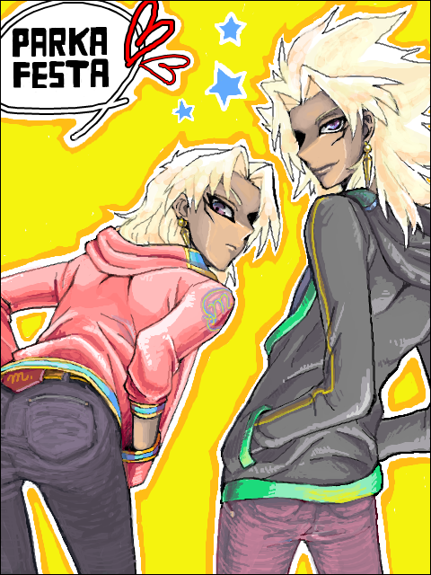 mewufeo:  old doodles, illustrations of YU-GI-OH! pt.2 The long image of Jim and