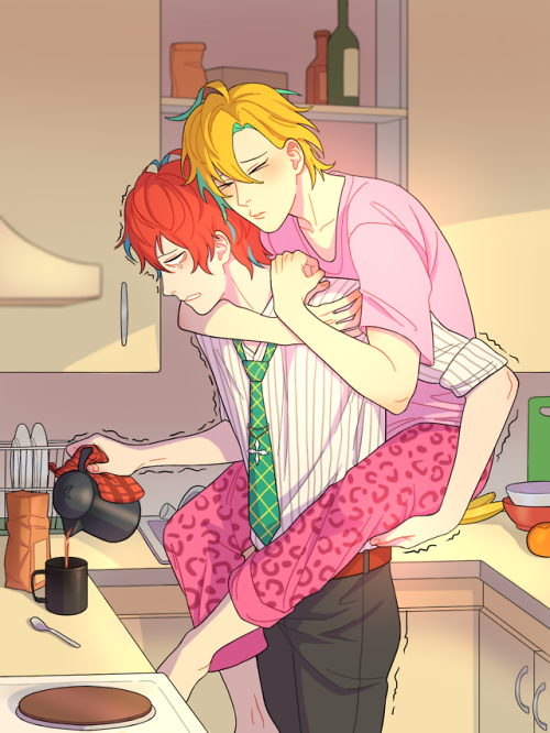 ginkirikirikiri - every morning hifumi doesn’t want to let doppo...