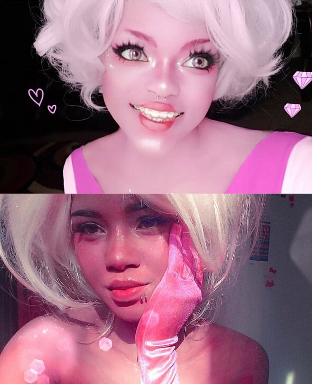 blackwomenincostume: Some beautiful Pink Diamond and Rose Quartz Cosplay from Steven