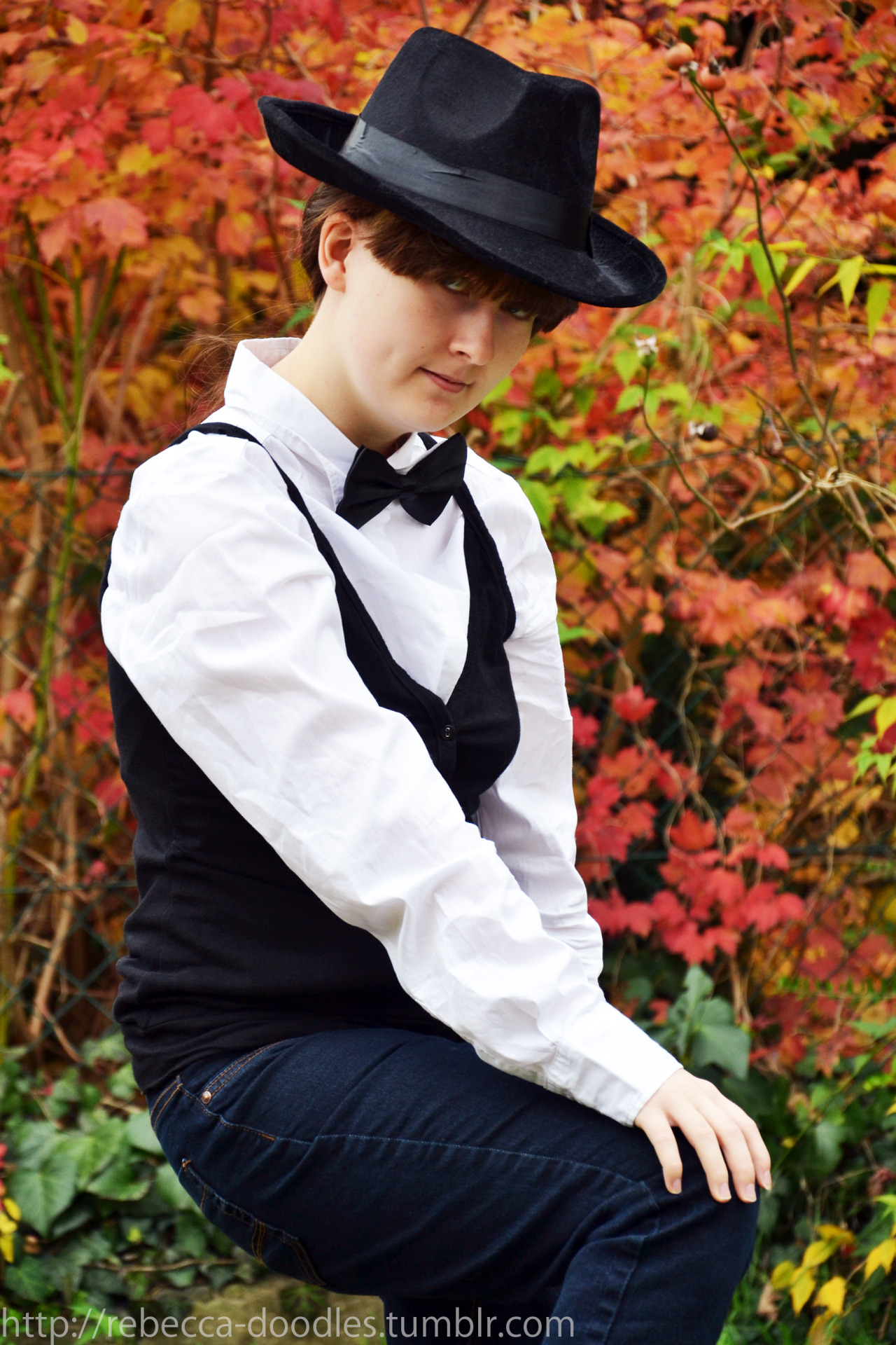 nsfwbutts:  rebecca-doodles:  My Mafia au Frisk cosplay is done!   