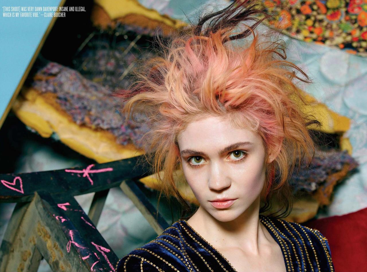 grimes-claireboucher:  Grimes featured in V Magazine¹s Fall issue!photos by Mario