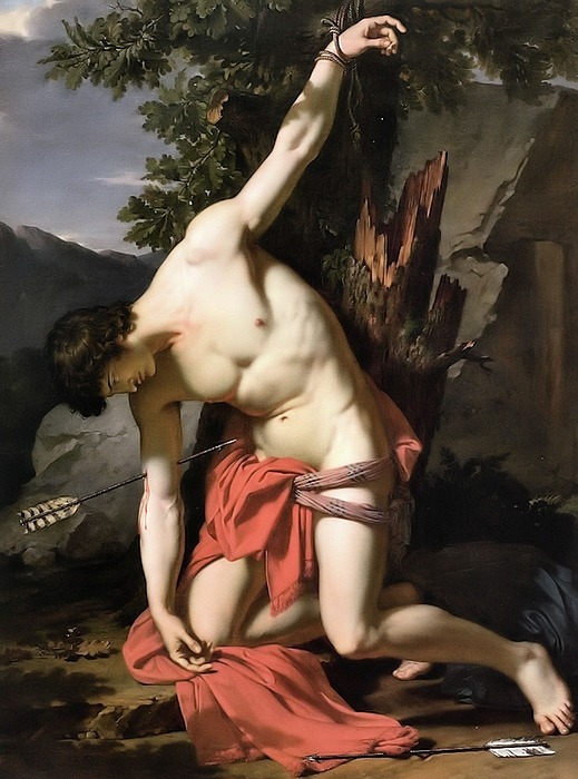 ruihenriquesesteves:‘The Death of Saint Sebastian’, François-Xavier Fabre (1766-1837),