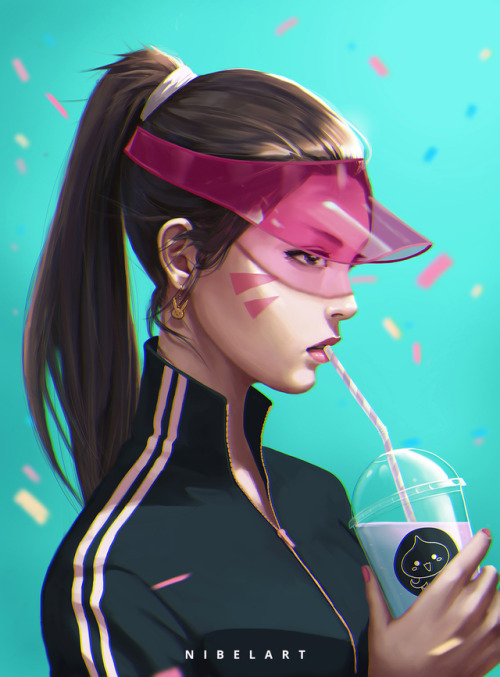 Milkshake  // DVA [Overwatch] Psd&rsquo;s, process, HD version and more: patre