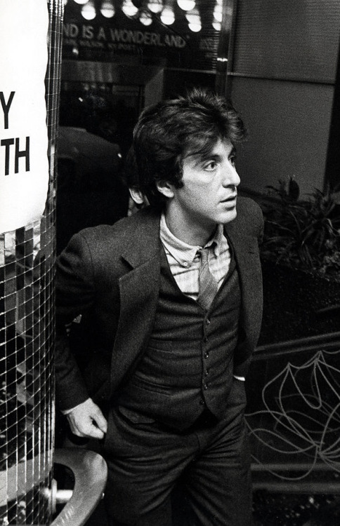 cinemamonamour:Al Pacino at the The Roseland in New York City, New York 1978 (Photo by Ron Galella)