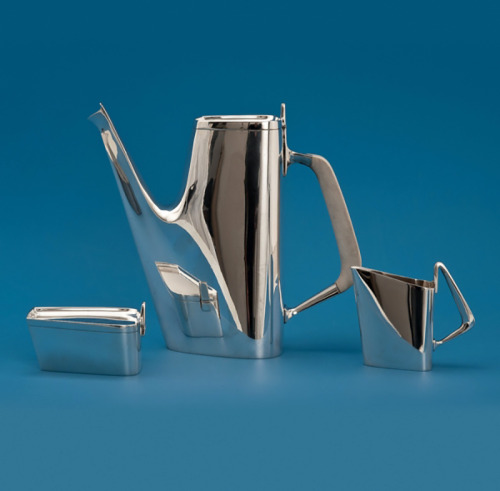 Cohr, silver coffee set, 1950s. Denmark. Julia Heiss, Silberkontor