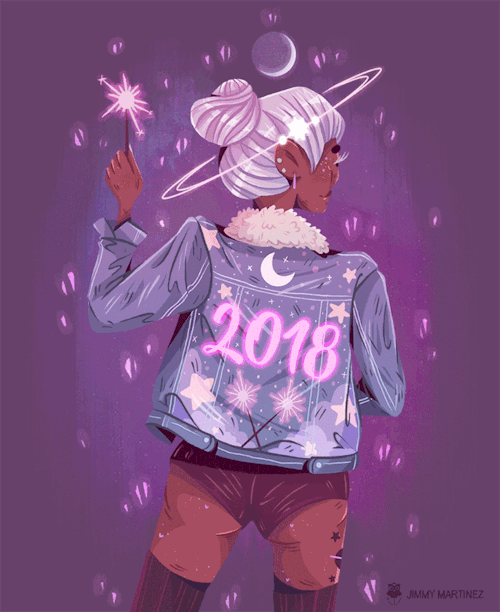 jimmymm-ilustra: Happy 2018! Hope you all have an amazing new year! 