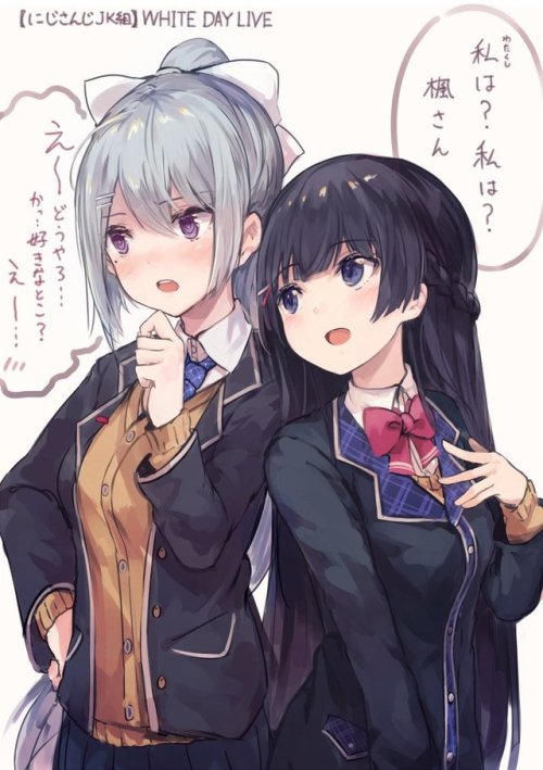 futureisfailed:  (巻羊さんのツイート: “好きなとこ言い合ってるやつが一番好き #みとあーと #でろあーと… ”から) 