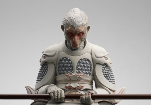 fuckyeahchinesefashion: Sculpture work Sun Wukong by Chinese artist Wang Ruilin王瑞林 via @带你看展览  