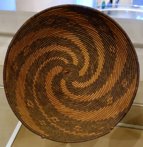 Woven tray (willow and devil’s claw) of the Western Apache people, Arizona.  Artist unknown; late 19